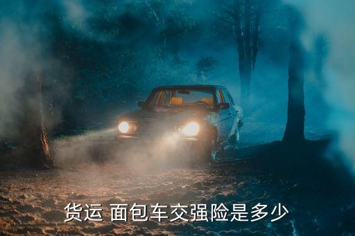 貨運(yùn) 面包車交強(qiáng)險(xiǎn)是多少