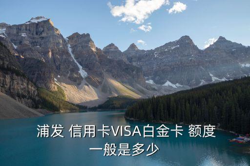 浦發(fā)唯品會信用卡額度是多少錢