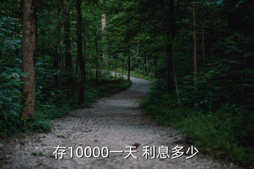 存10000一天 利息多少