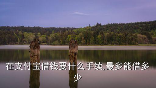 在支付寶借錢要什么手續(xù),最多能借多少