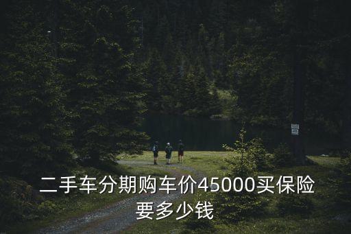  二手車分期購車價(jià)45000買保險(xiǎn)要多少錢