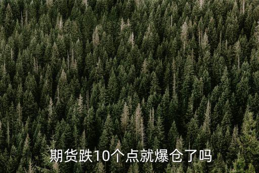  期貨跌10個點就爆倉了嗎