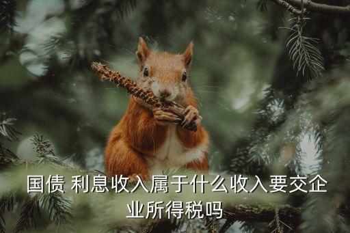  國(guó)債 利息收入屬于什么收入要交企業(yè)所得稅嗎