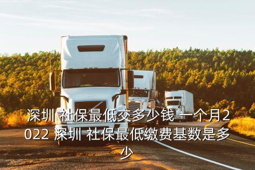 深圳社保個人扣多少錢一個月,2023社保個人繳費標準