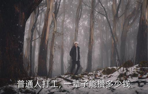 普通人打工, 一輩子能攢多少錢