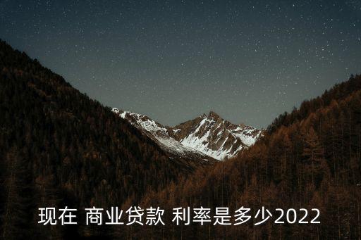 商業(yè)房貨利率是多少錢