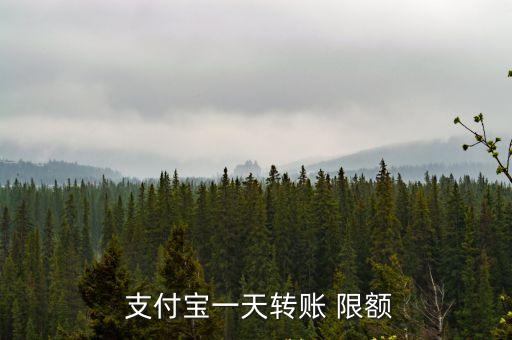  支付寶一天轉賬 限額