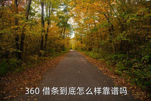  360 借條到底怎么樣靠譜嗎