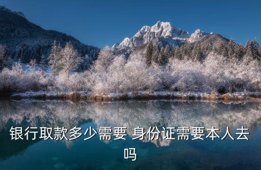 柜臺取多少錢要身份證,柜臺可以取多少錢