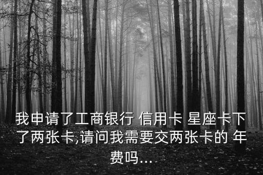 中國工商銀行星座信用卡年費(fèi)是多少錢