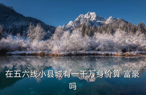 多少收入算富豪,年收入3000萬(wàn)算富豪嗎