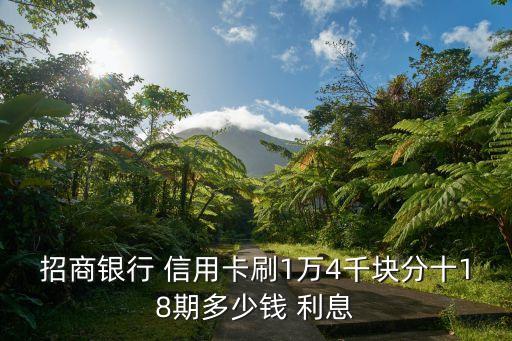 信用卡14000利息多少,建行信用卡14000分24期利息