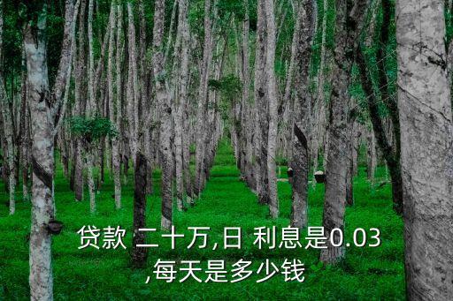 貸款二十萬三個月利息是多少,二十萬貸款三年利息