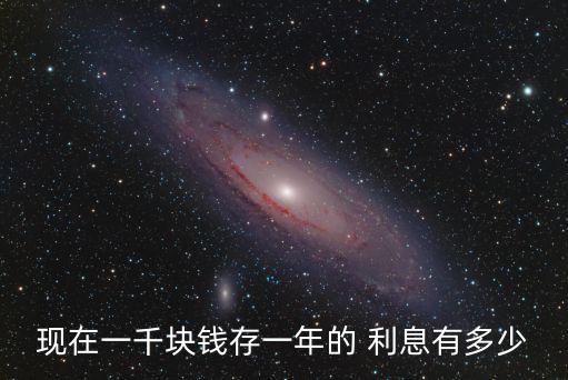 現(xiàn)在一千塊錢(qián)存一年的 利息有多少
