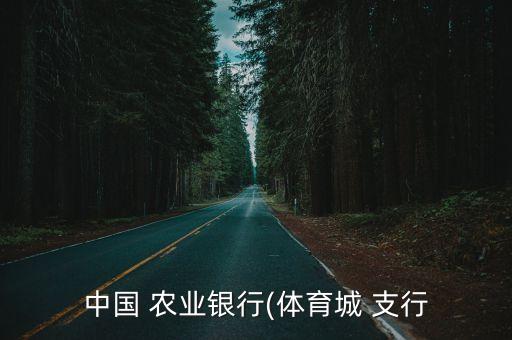 中國 農(nóng)業(yè)銀行(體育城 支行