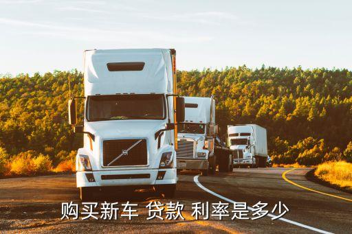 購買新車 貸款 利率是多少