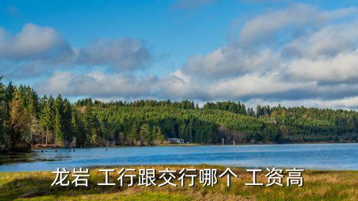 龍巖 工行跟交行哪個 工資高