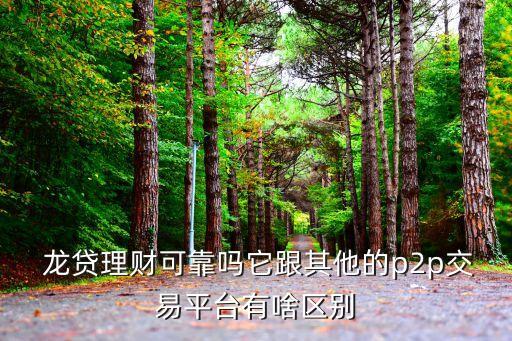  龍貸理財(cái)可靠嗎它跟其他的p2p交易平臺(tái)有啥區(qū)別