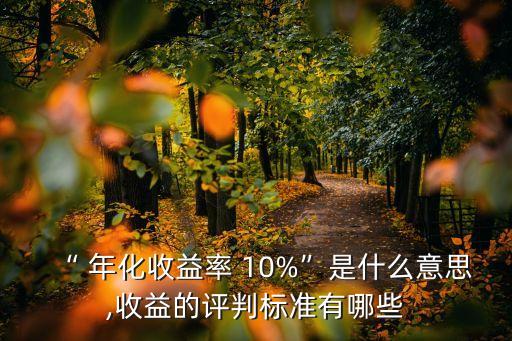 年化費率10%是多少