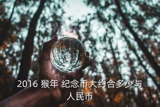 2016 猴年 紀(jì)念幣大約合多少與人民幣