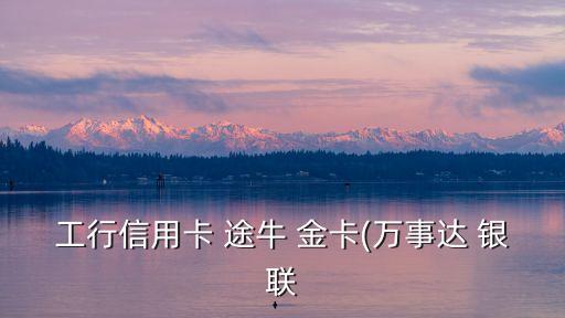 工行信用卡 途牛 金卡(萬事達 銀聯(lián)