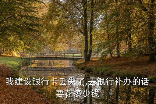 建設信用卡壞了補卡多少錢