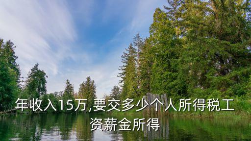 年收入15萬(wàn),要交多少個(gè)人所得稅工資薪金所得