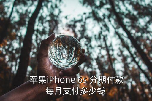 蘋果6s分期付款要多少