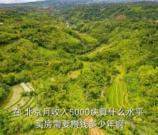 在 北京月收入5000塊算什么水平 買房需要攢錢多少年啊