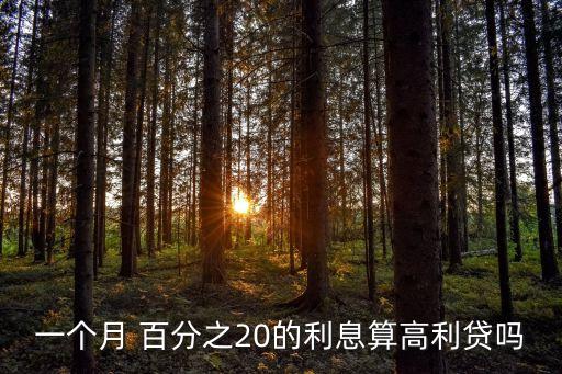 百分之20的利率是多少錢,利率百分14.4是多少