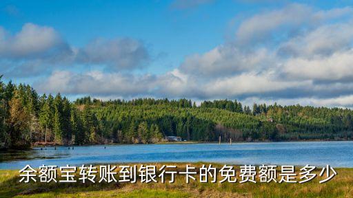  余額寶轉(zhuǎn)賬到銀行卡的免費(fèi)額是多少