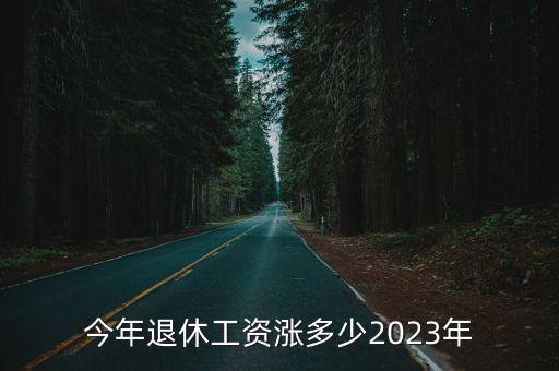 今年退休工資漲多少2023年