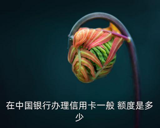 中行標準白金卡額度多少,中行升級白金卡額度會漲嗎?