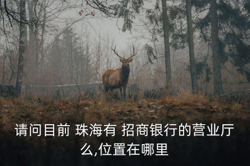 珠海招商銀行支行地址電話是多少錢