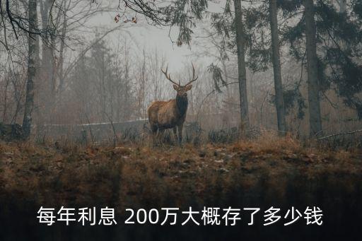 200萬(wàn)存25年本利多少
