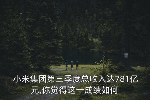  小米集團(tuán)第三季度總收入達(dá)781億元,你覺(jué)得這一成績(jī)?nèi)绾? class=