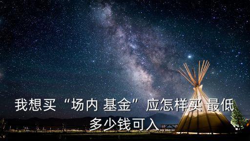 我想買“場內(nèi) 基金”應(yīng)怎樣買 最低多少錢可入