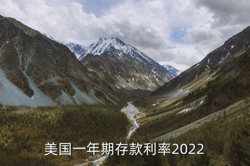 美國一年期存款利率2022