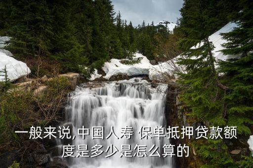 人壽保險保單能貸多少