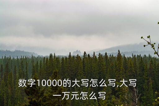 一萬萬元是多少,一萬美元等于多少萬元