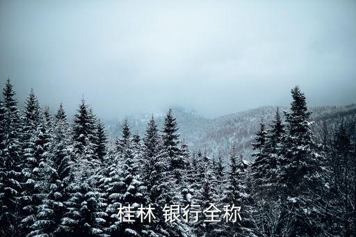  桂林 銀行全稱