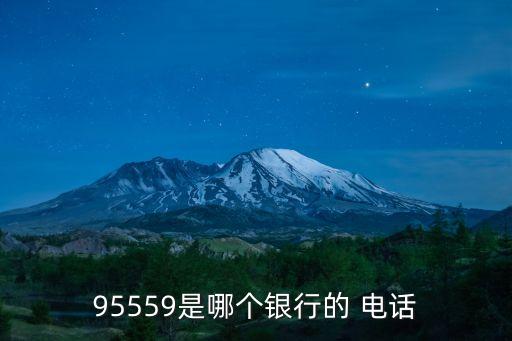 95559是哪個銀行的 電話