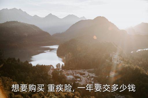 想要購(gòu)買(mǎi) 重疾險(xiǎn), 一年要交多少錢(qián)