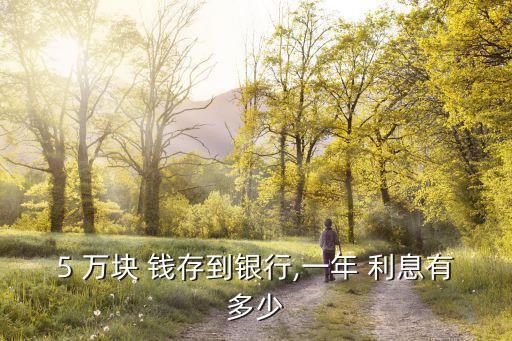 5萬(wàn)塊錢存1年多少利息是多少