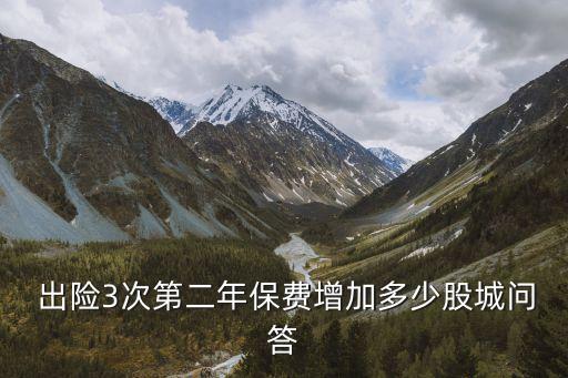  出險3次第二年保費增加多少股城問答