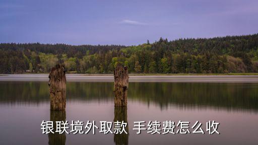  銀聯(lián)境外取款 手續(xù)費(fèi)怎么收