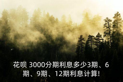 花唄3000 借唄是多少錢,花唄借30000每月還多少