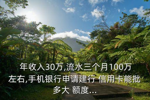 年收入多少能辦信用卡額度