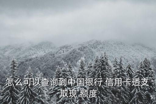 怎么查信用卡取現(xiàn)額度是多少,信用卡取現(xiàn)怎么還回去