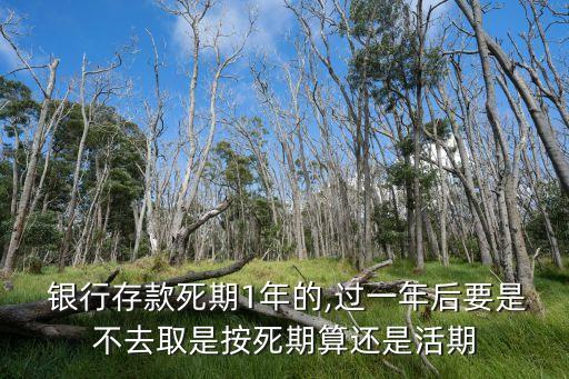  銀行存款死期1年的,過一年后要是不去取是按死期算還是活期